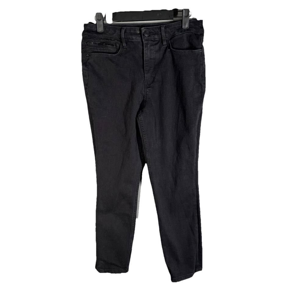 Athleta Jeans Womens Sz 8 Black High Rise Skinny Stretch Sculptek